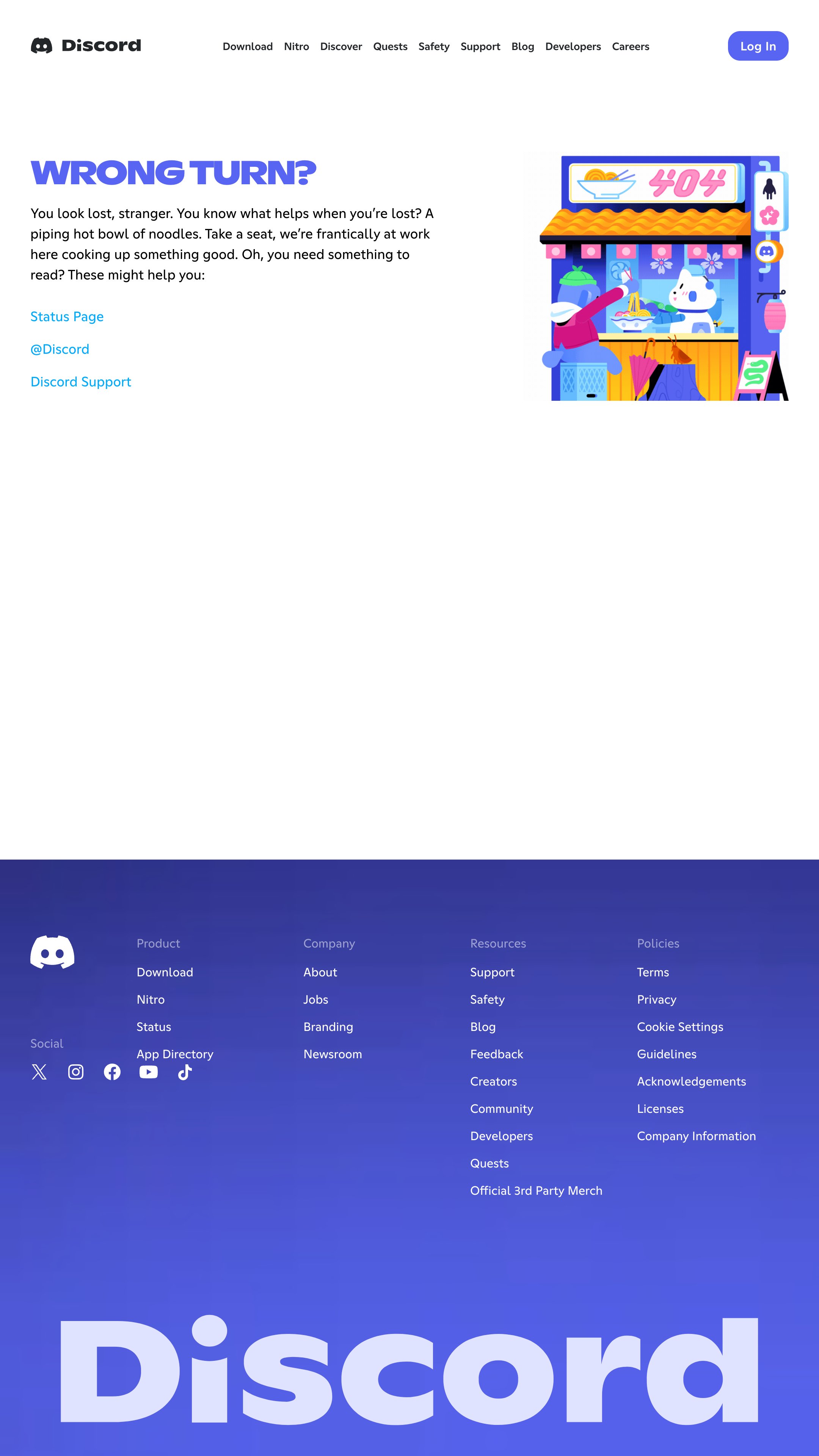 Screenshot of Discord Creators Hub's homepage