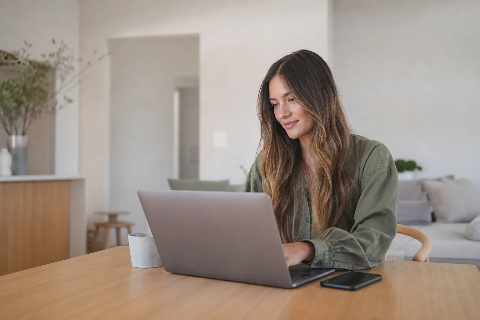 a person sitting at a table with a laptop